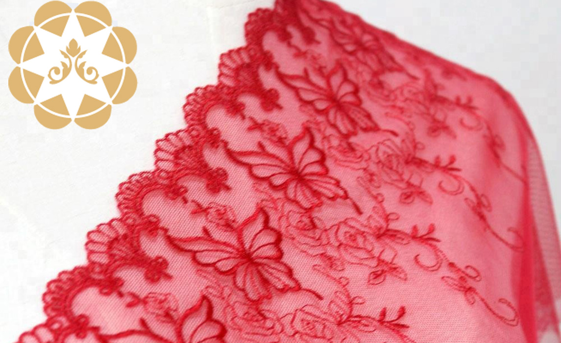 Winsunemb -Best Embroidery Red Lace Fabric Manufacture-1