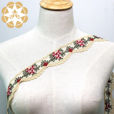 Embroidery Cotton Lace Trim Eyelet Flower Lace Trim