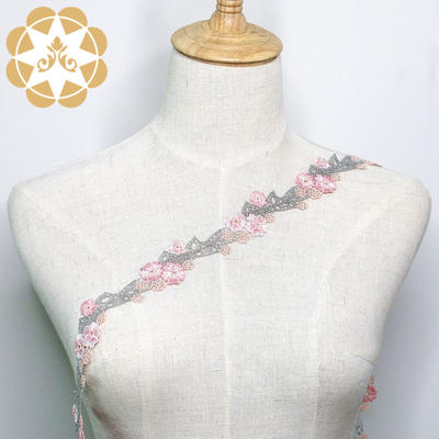 Newest Design Embroidery Lace Trim For Lingerie Dress