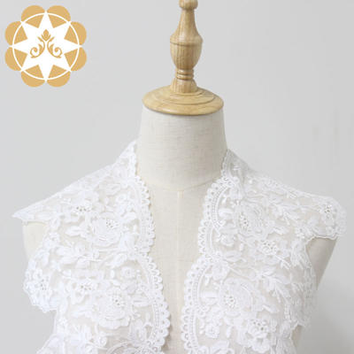 2019 newest exquisiteness cording embroidery lace with eyelet for woman dress or wedding dress