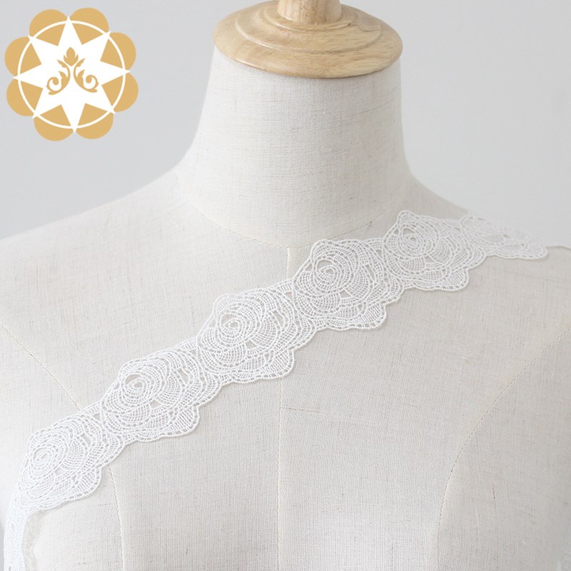 Winsunemb -High-quality Stretch Lace Trim | Winsunemb Round Rose Embroidery Lace Trimming
