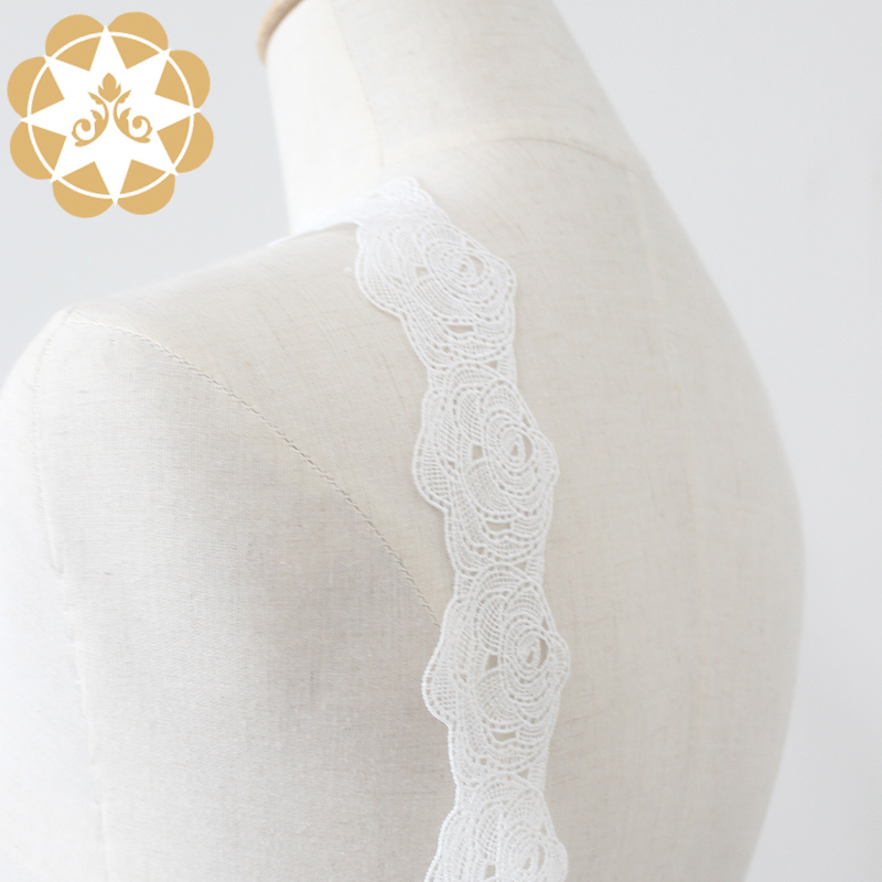 Winsunemb -High-quality Stretch Lace Trim | Winsunemb Round Rose Embroidery Lace Trimming-4