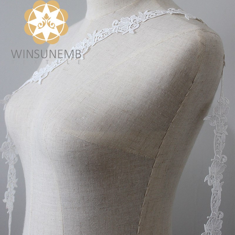 Winsunemb -High-quality Elastic Laces | Winsunemb Ivory White Single Hook Much Leaf-4