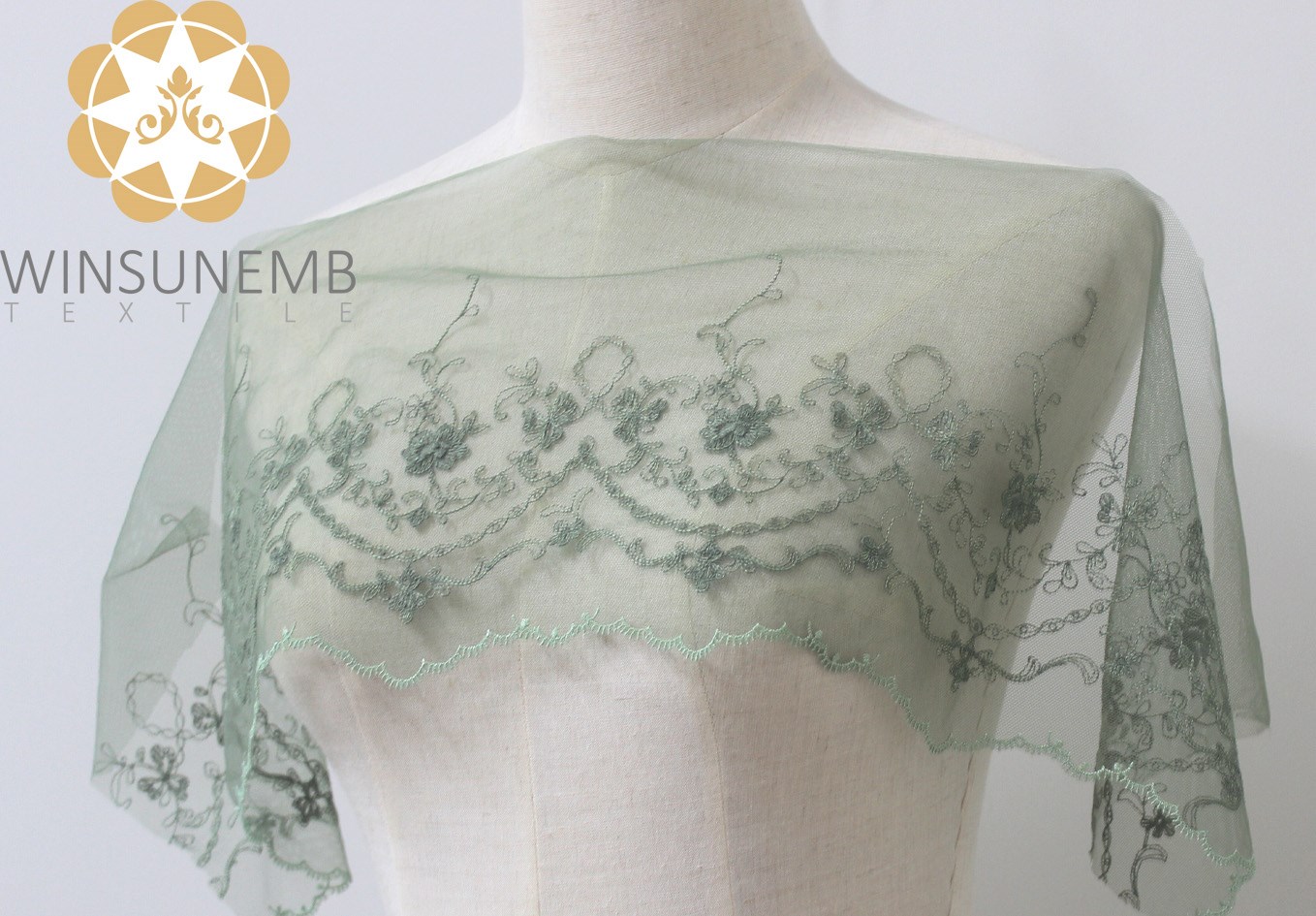 Winsunemb -Stretch Lace Trim | Winsunem  attracts Fans style Embroidery Lace Trimming 